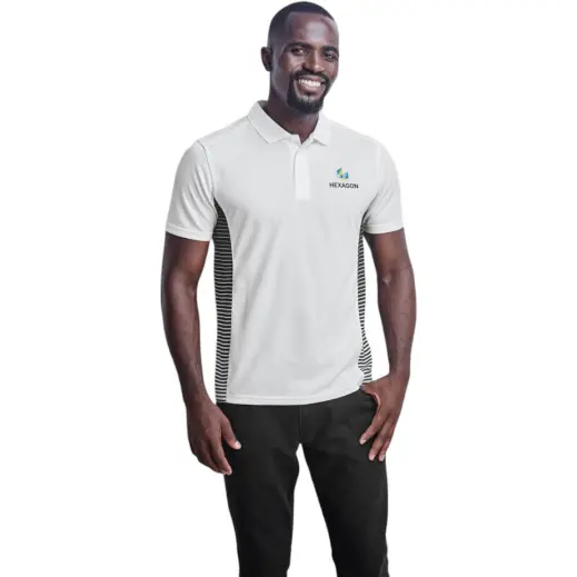 Mens Zeus Golf Shirt Model